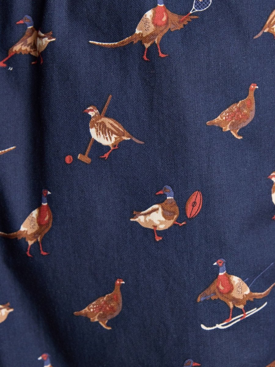 Dozer Navy Pyjama Bottoms - RUTHERFORD & Co