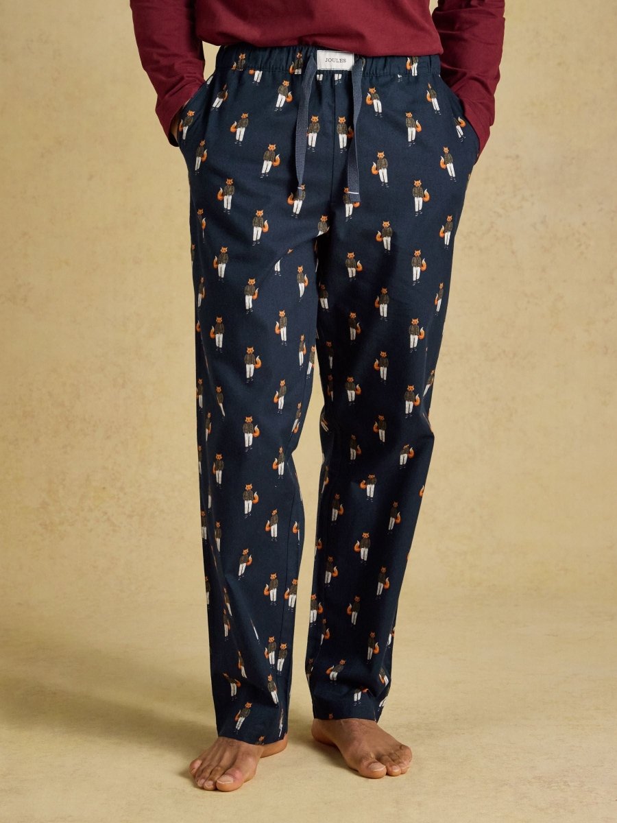 Dozer Relaxed Fit Pyjama Bottoms - Navy - RUTHERFORD & Co