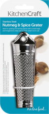 KitchenCraft Stainless Steel Nutmeg and Spice Grater - RUTHERFORD & Co