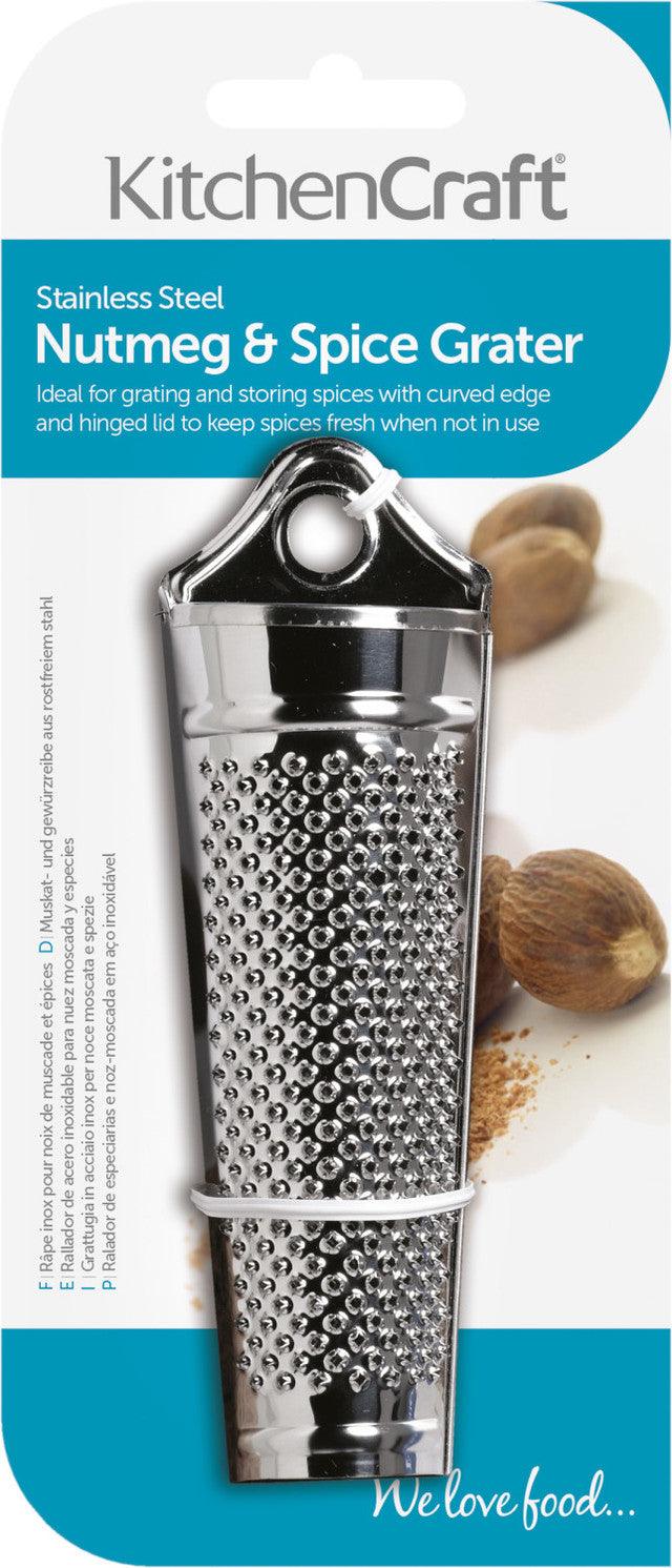 KitchenCraft Stainless Steel Nutmeg and Spice Grater - RUTHERFORD & Co