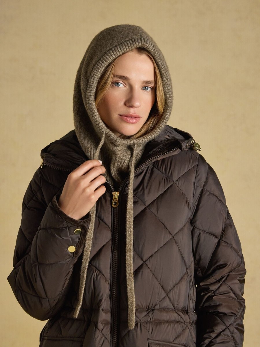 Drawstring Hood - Mocha Brown - RUTHERFORD & Co