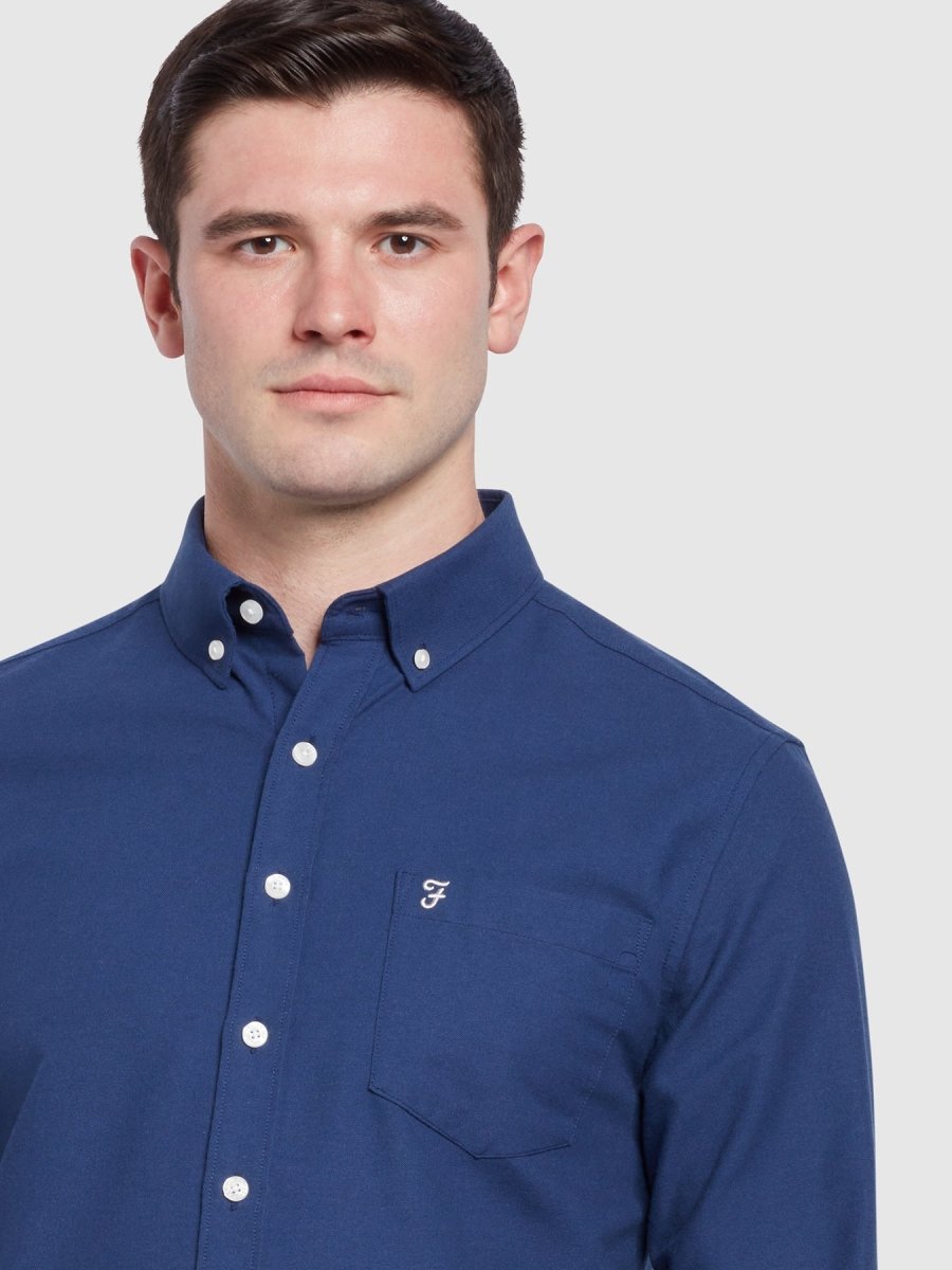Drayton Modern Fit Long Sleeve Oxford Shirt - RUTHERFORD & Co