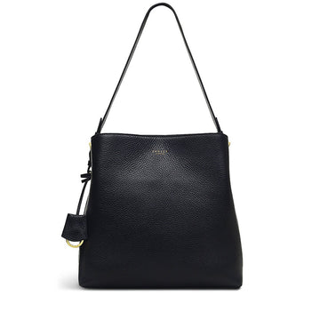Dukes Place Black Large Ziptop Shoulder - RUTHERFORD & Co