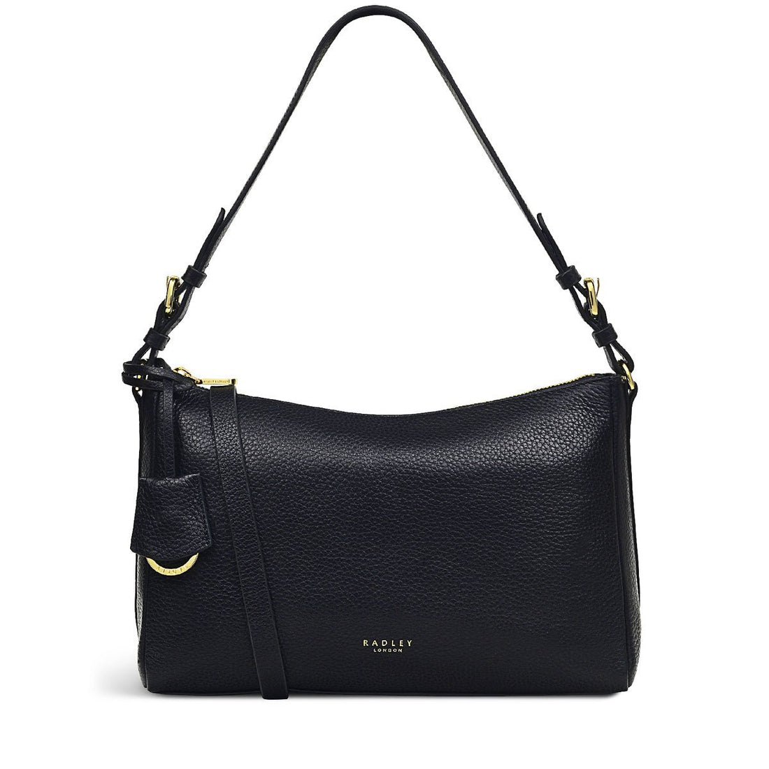 Dukes Place Black Medium Ziptop Shoulder - RUTHERFORD & Co