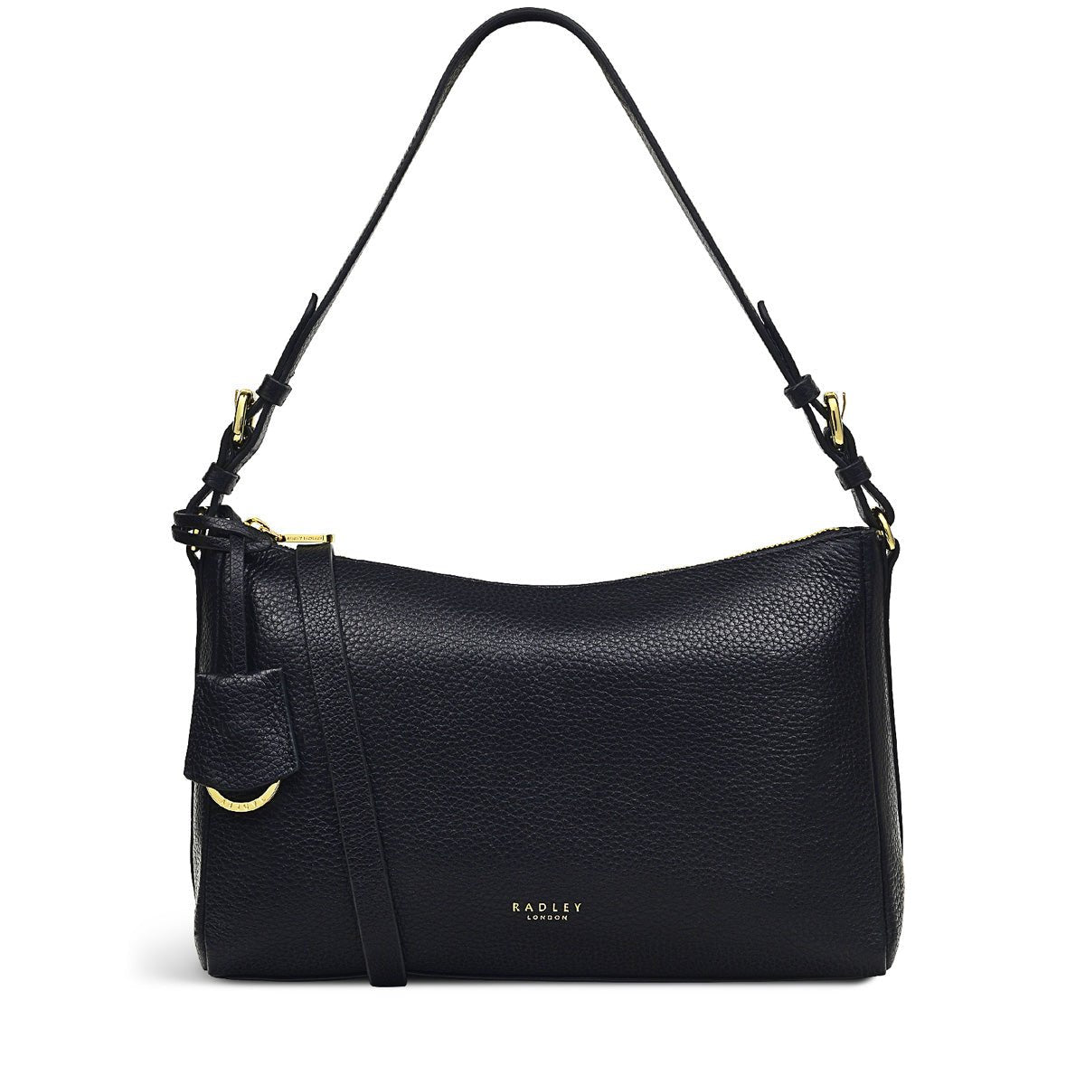 Dukes Place Black Medium Ziptop Shoulder - RUTHERFORD & Co