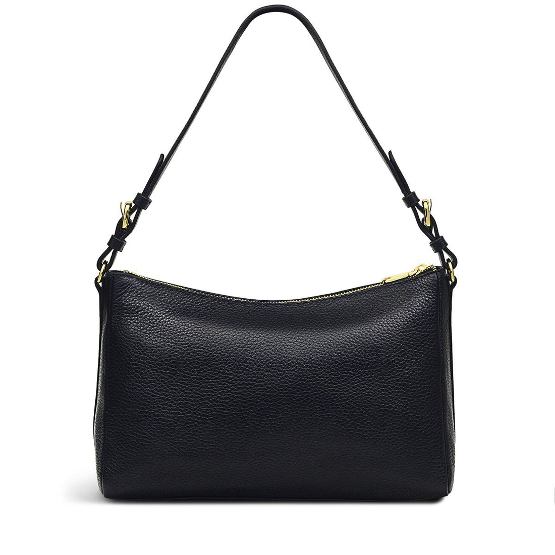 Dukes Place Black Medium Ziptop Shoulder - RUTHERFORD & Co
