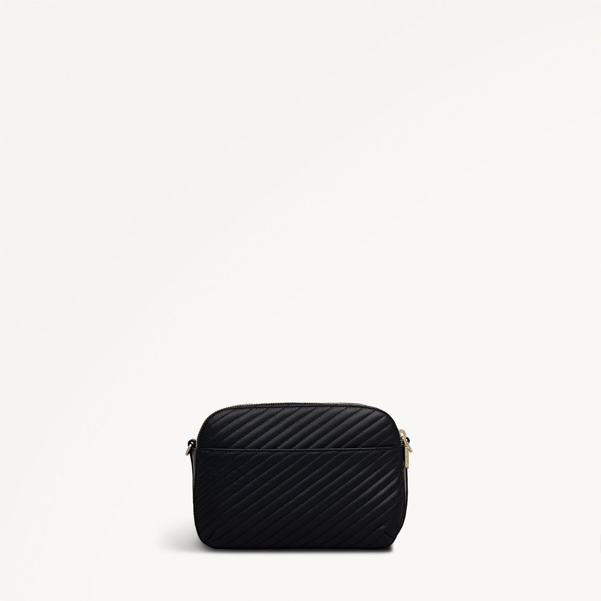 Dukes Place Diagonal Quilt Medium Ziptop Cross Body Black - RUTHERFORD & Co