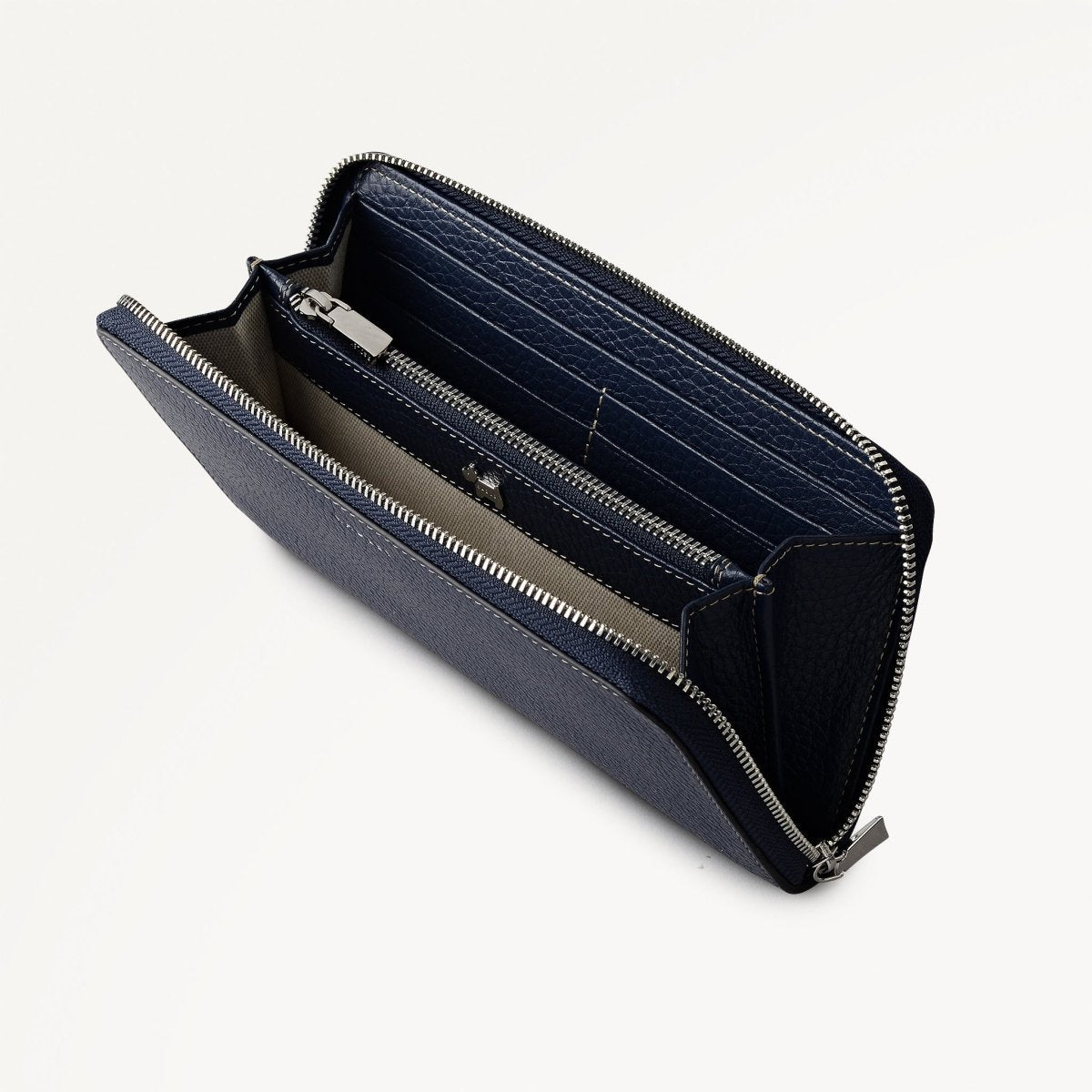 Dukes Place Large Zip Around Purse Naval - RUTHERFORD & Co