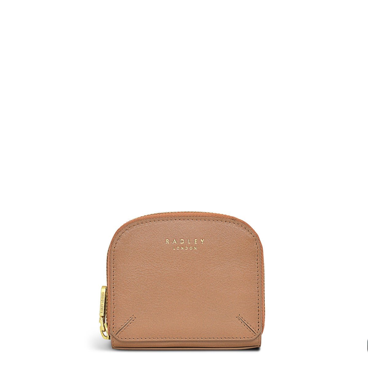 Dukes Place Leather Medium Zip Around Wallet In Dark Butter - RUTHERFORD & Co