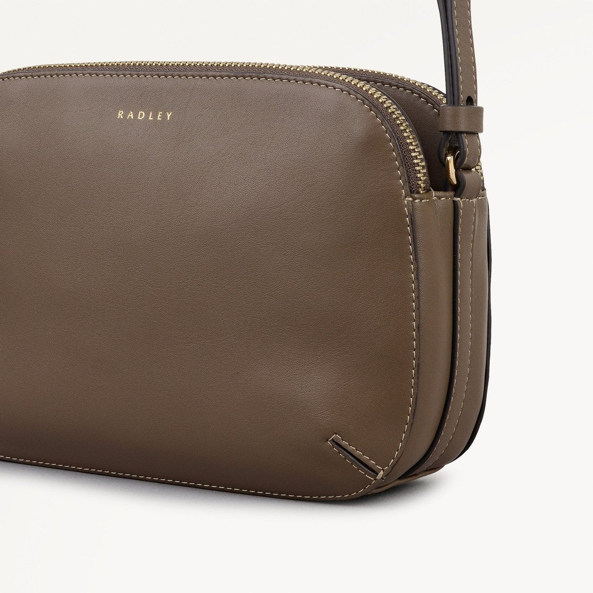 Dukes Place Medium Ziptop Cross Body Coffee - RUTHERFORD & Co