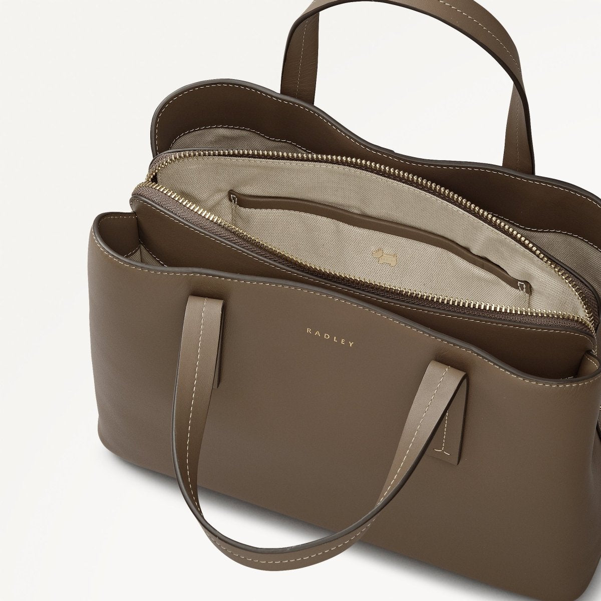 Dukes Place Medium Ziptop Grab Coffee - RUTHERFORD & Co