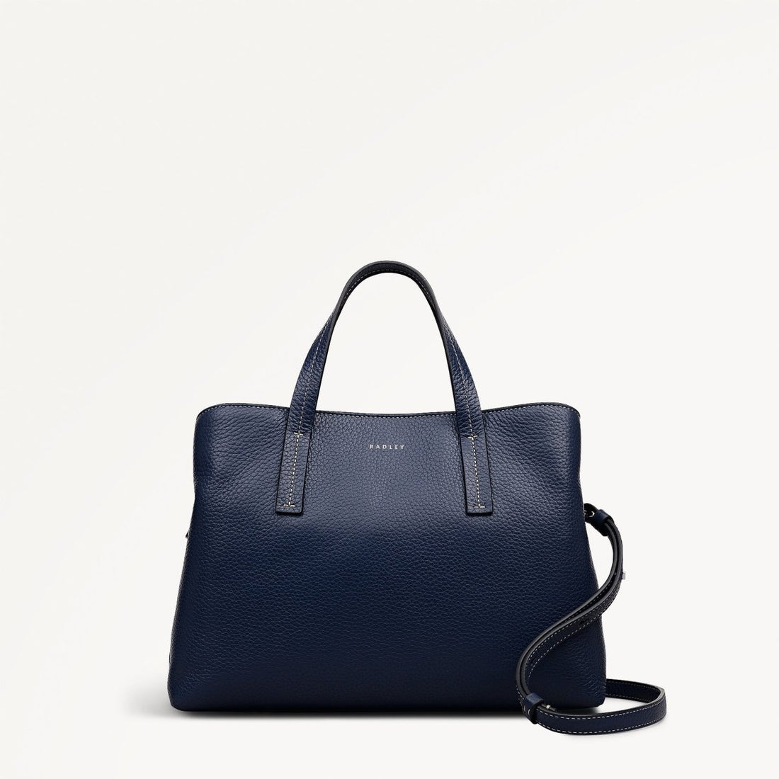 Dukes Place Medium Ziptop Grab Naval - RUTHERFORD & Co