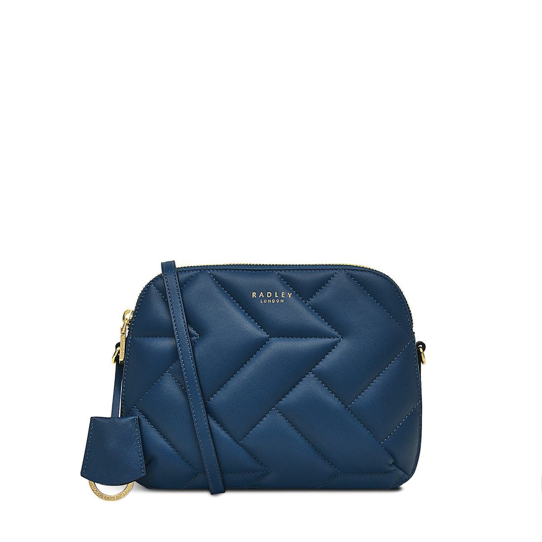 Dukes Place - Quilt Deepsea Medium Ziptop Crossbody - RUTHERFORD & Co