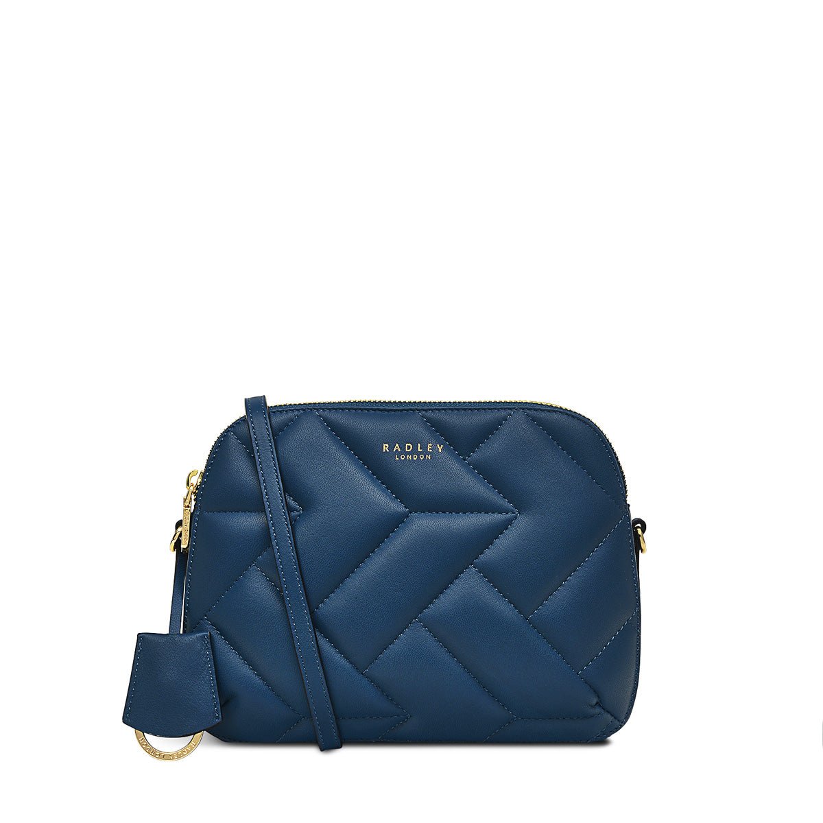 Dukes Place - Quilt Deepsea Medium Ziptop Crossbody - RUTHERFORD & Co