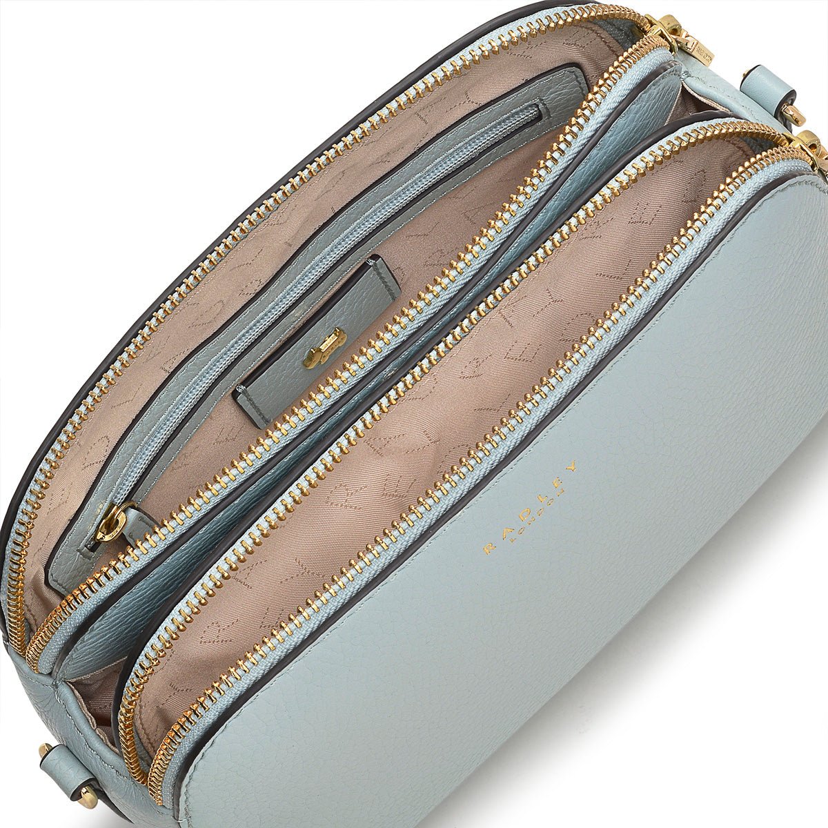 Dukes Place Seafoam Medium Ziptop Crossbody - RUTHERFORD & Co