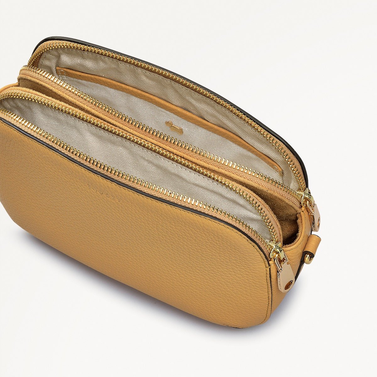 DUKES PLACE/PECAN/MEDIUM ZIPTOP CROSSBODY - RUTHERFORD & Co