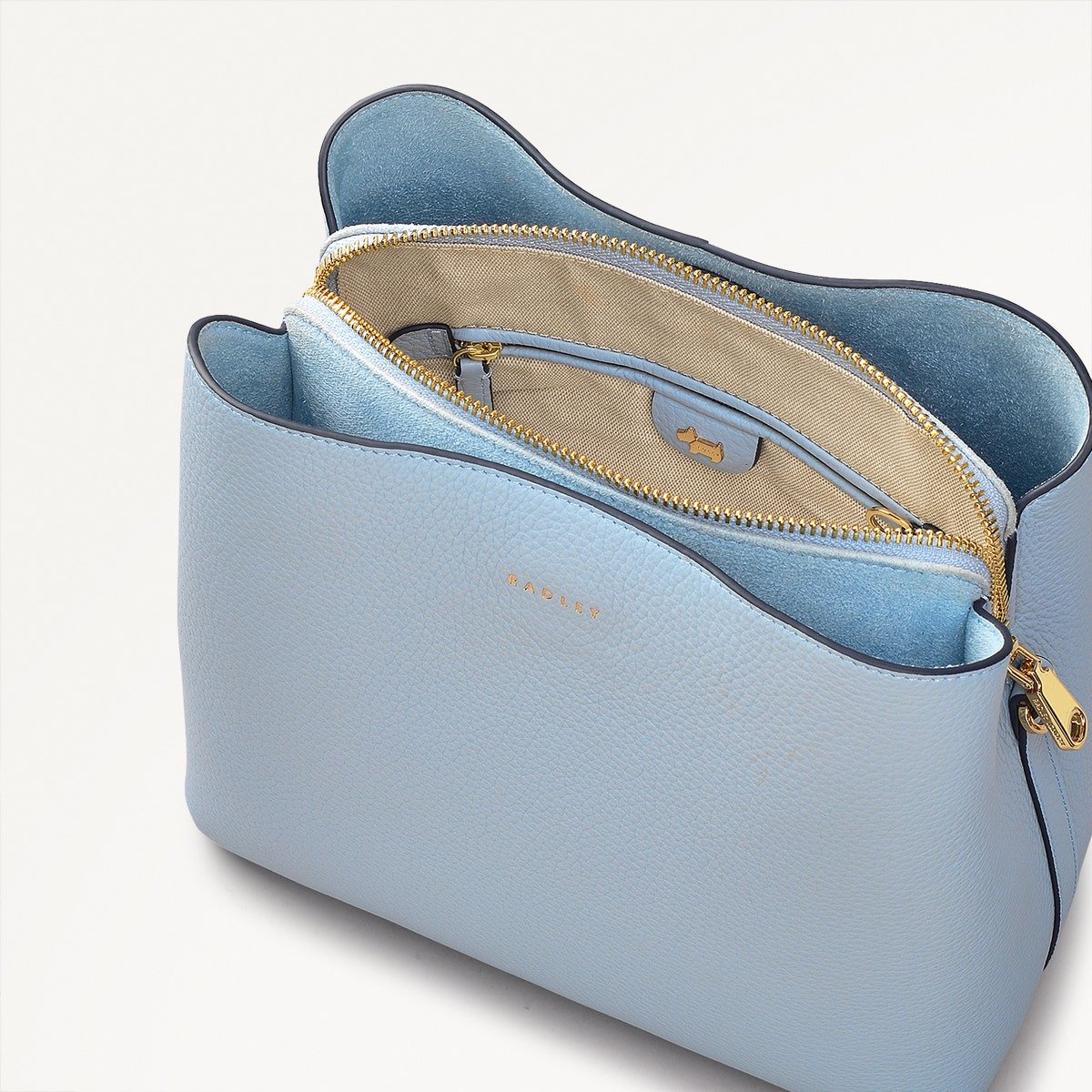 DUKES PLACE/SMOKE BLUE/MEDIUM COMPARTMENT CROSSBODY - RUTHERFORD & Co