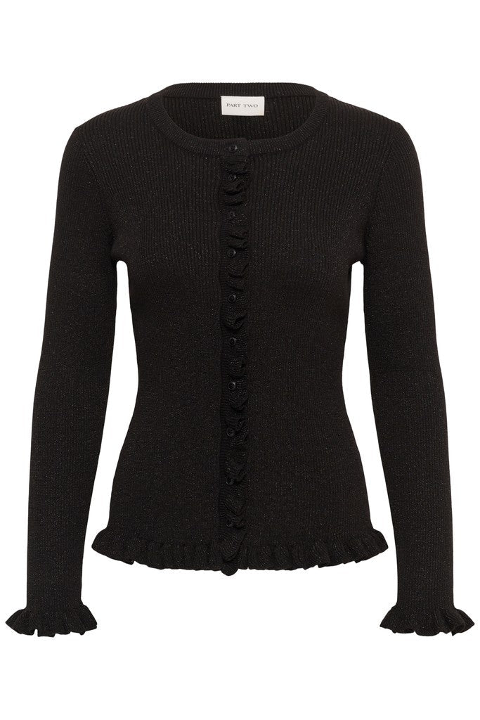DwalaPW Cardigan - Black with Lurex - RUTHERFORD & Co