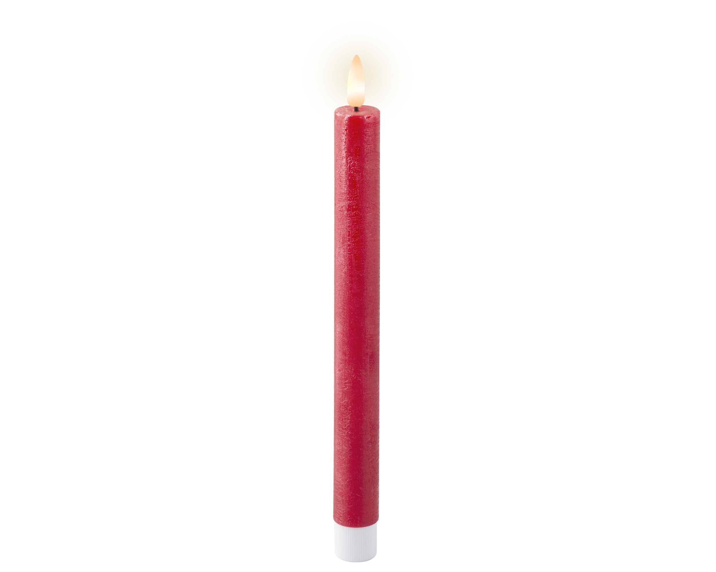 Lumineo LED Wick Dinner - Candle Red (24.5 cm)