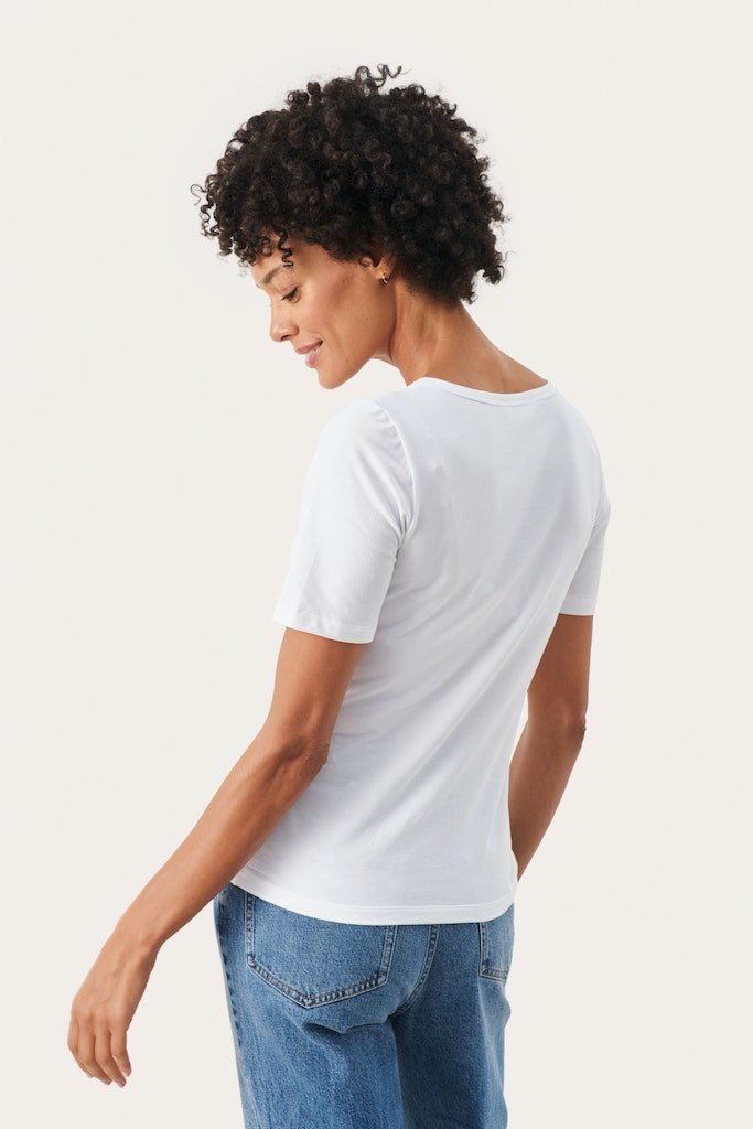 EamajaPW Ts T-shirt - Bright White - RUTHERFORD & Co