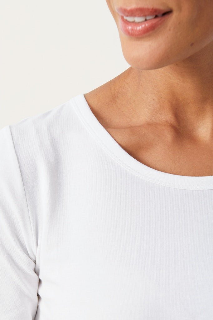 EamajaPW Ts T-shirt - Bright White - RUTHERFORD & Co
