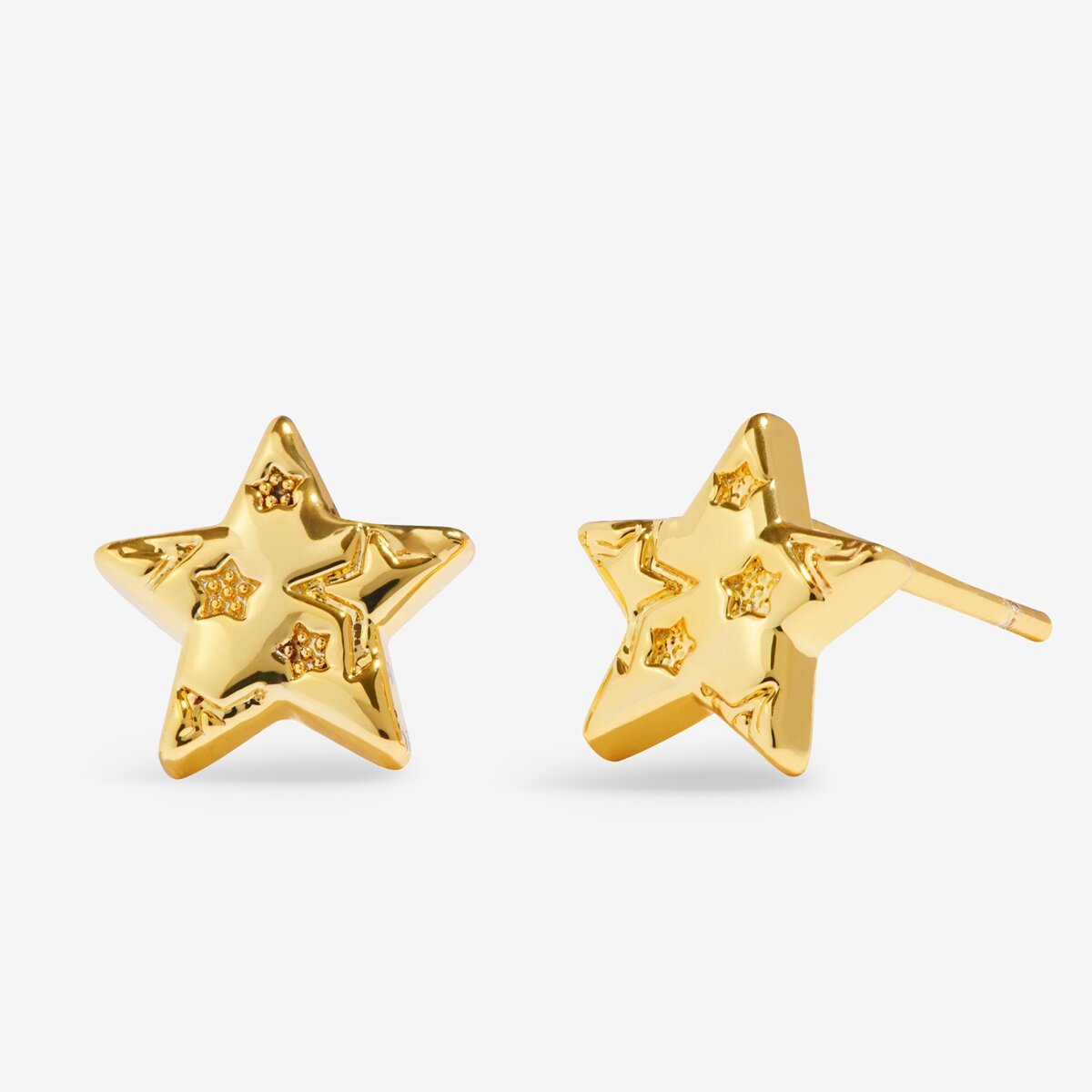 Earring Bauble 'Merry Christmas' Stud Earrings In Gold Plating - RUTHERFORD & Co