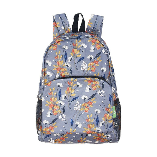 Eco Chic Lightweight Foldable Backpack Flowers - RUTHERFORD & Co