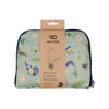 Eco Chic Lightweight Foldable Backpack Green RSPB Birds