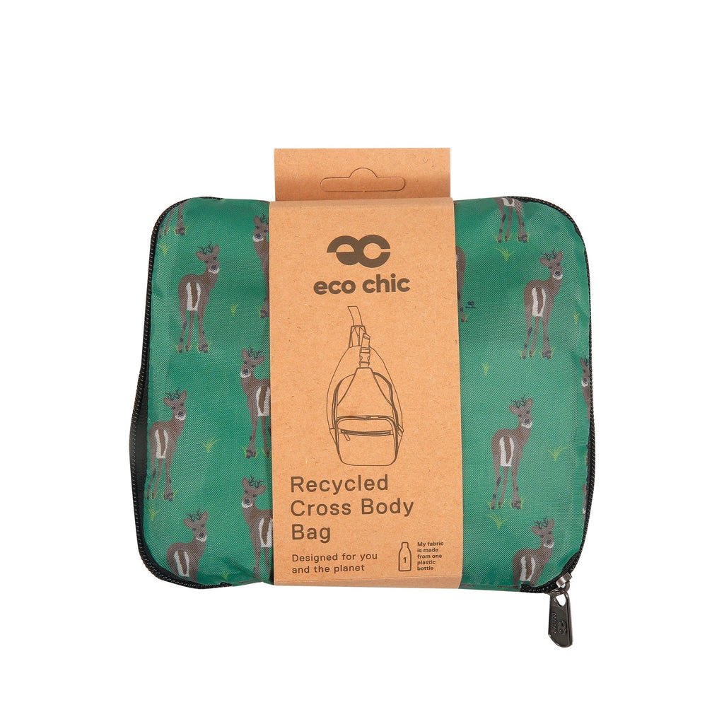 Eco Chic Lightweight Foldable Crossbody Bag Deer - RUTHERFORD & Co