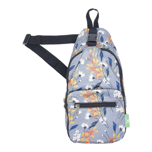 Eco Chic Lightweight Foldable Crossbody Bag Flowers - RUTHERFORD & Co