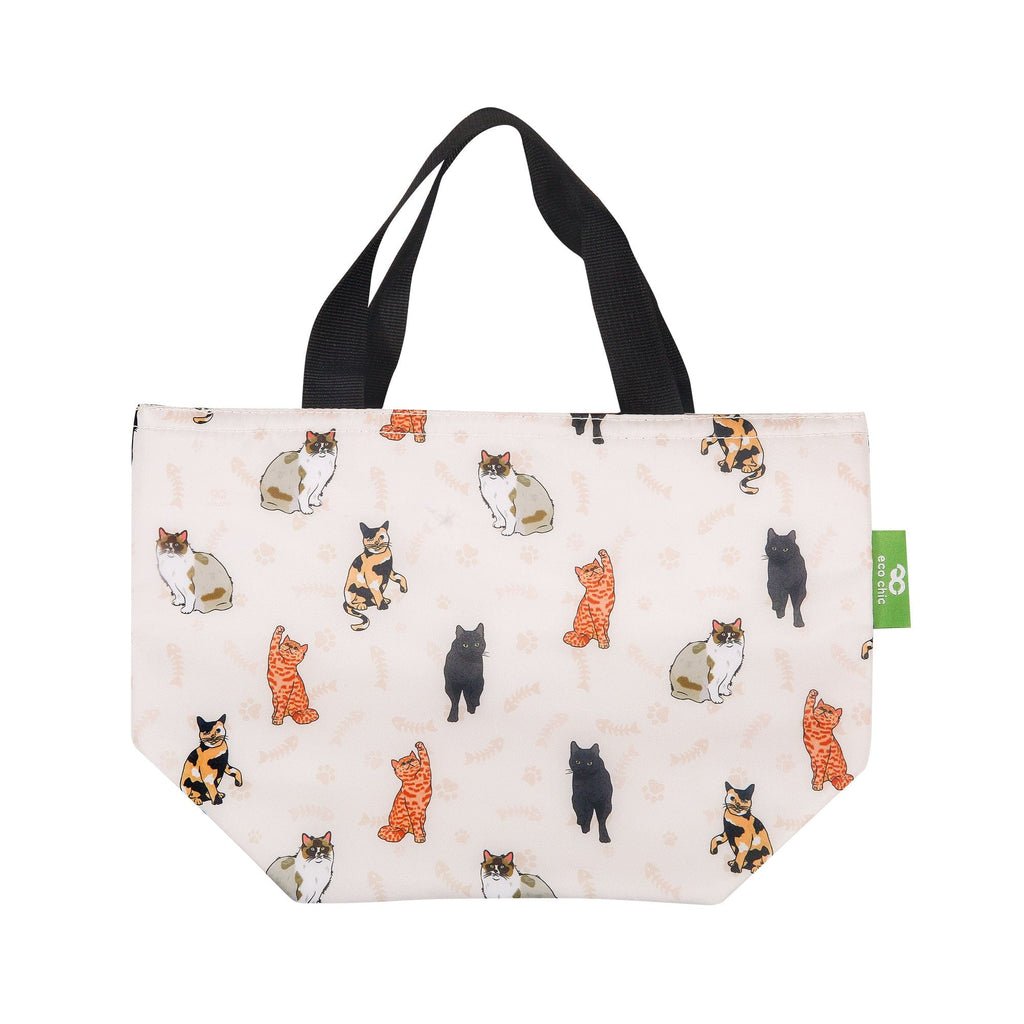 Eco Chic Lightweight Foldable Lunch Bag Beloved Cats - RUTHERFORD & Co