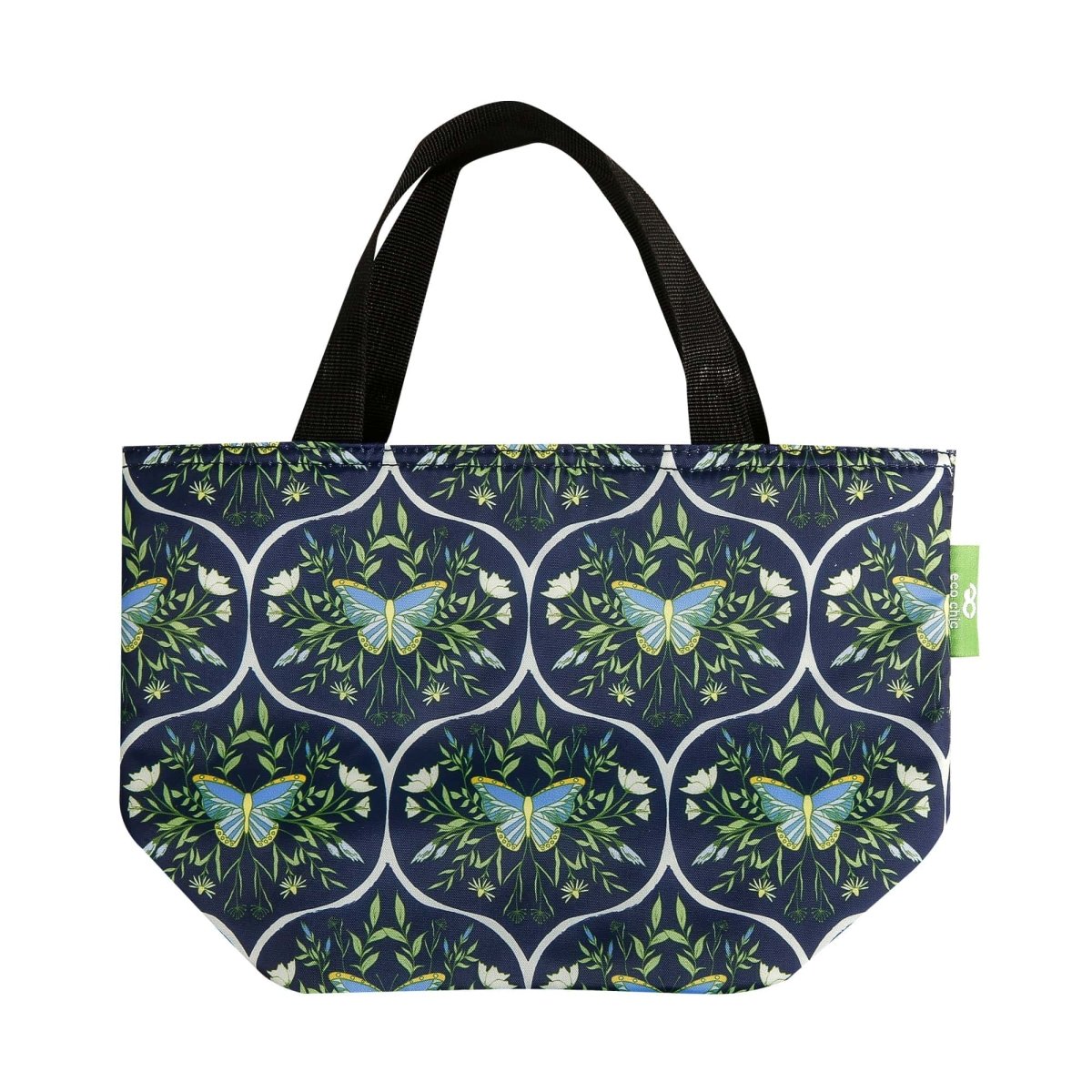 Eco Chic Lightweight Foldable Lunch Bag Butterflies - RUTHERFORD & Co