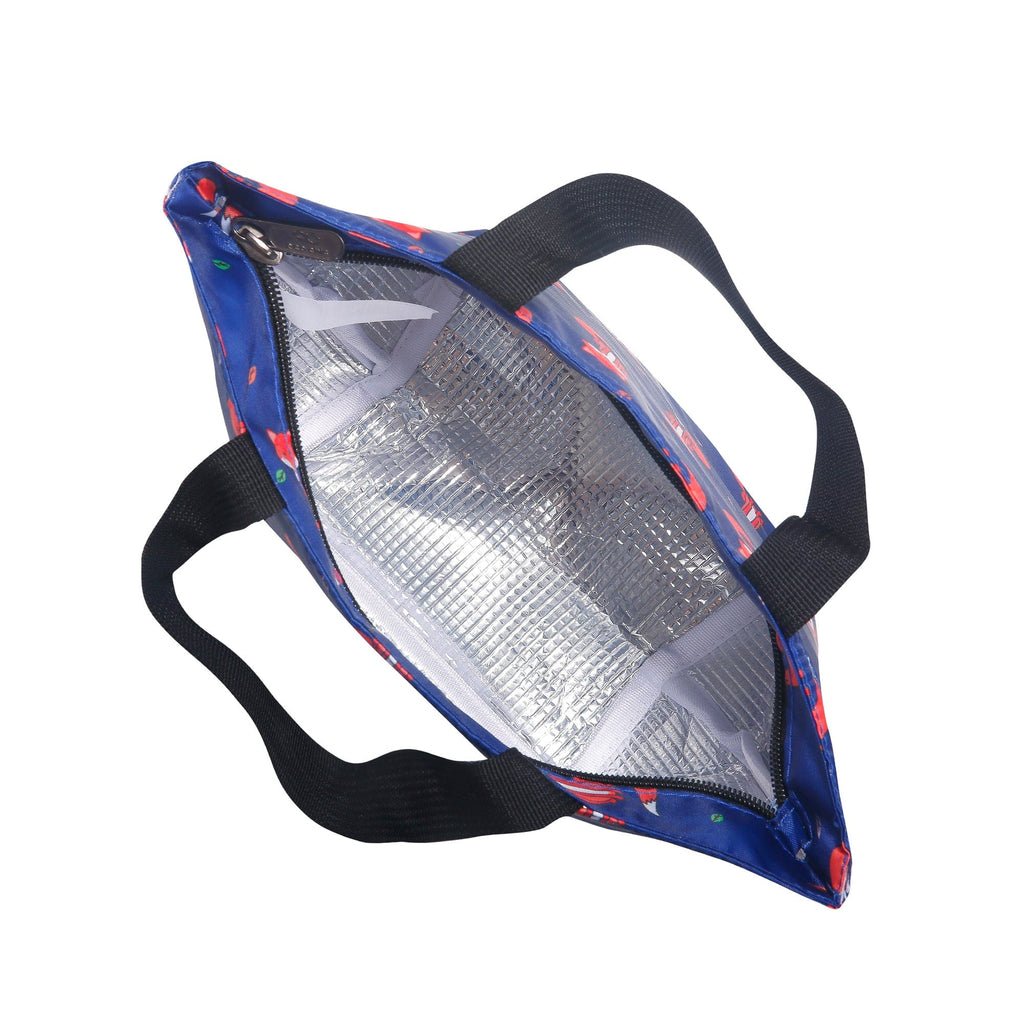 Eco Chic Lightweight Foldable Lunch Bag Foxes - RUTHERFORD & Co