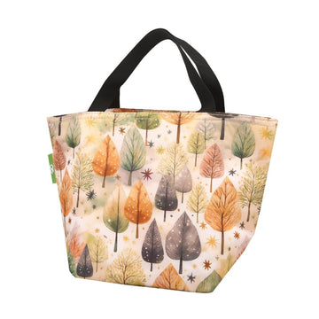 Eco Chic Lightweight Foldable Lunch Bag Rhythm of Trees - RUTHERFORD & Co