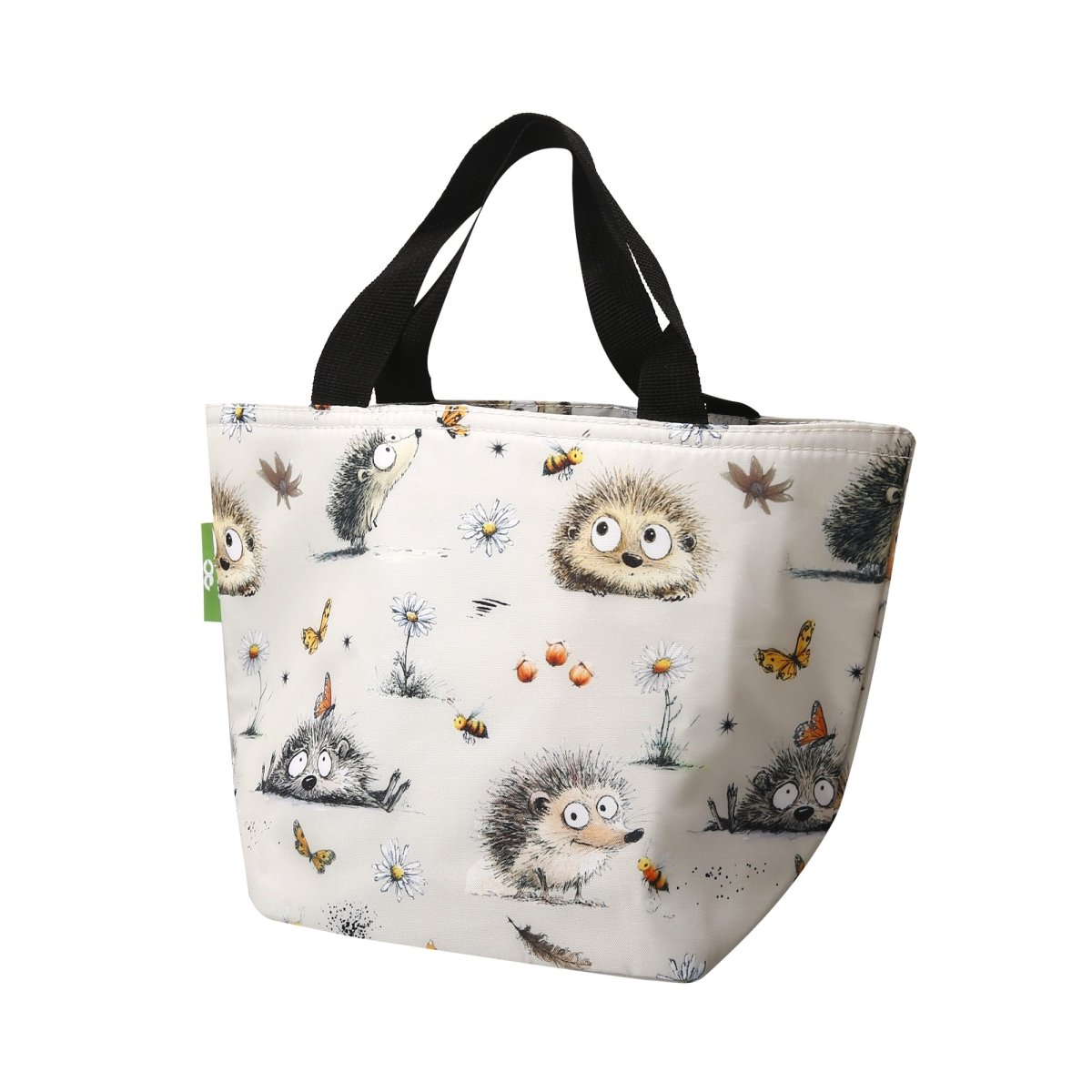 Eco Chic Lightweight Foldable Lunch Bag Whimsy Hedgehogs - RUTHERFORD & Co