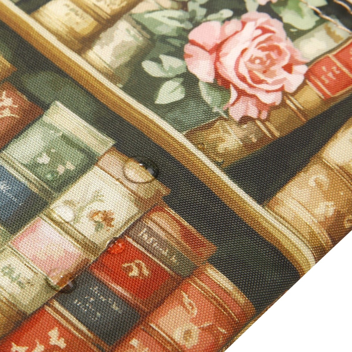 Eco Chic Lightweight Foldable Mini Backpack Books and Roses - RUTHERFORD & Co