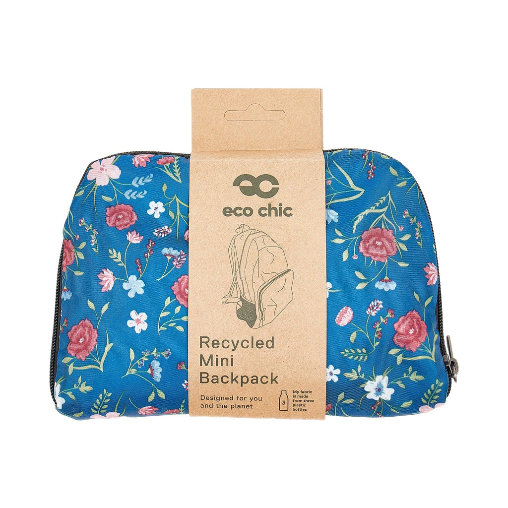 Eco Chic Lightweight Foldable Mini Backpack Floral