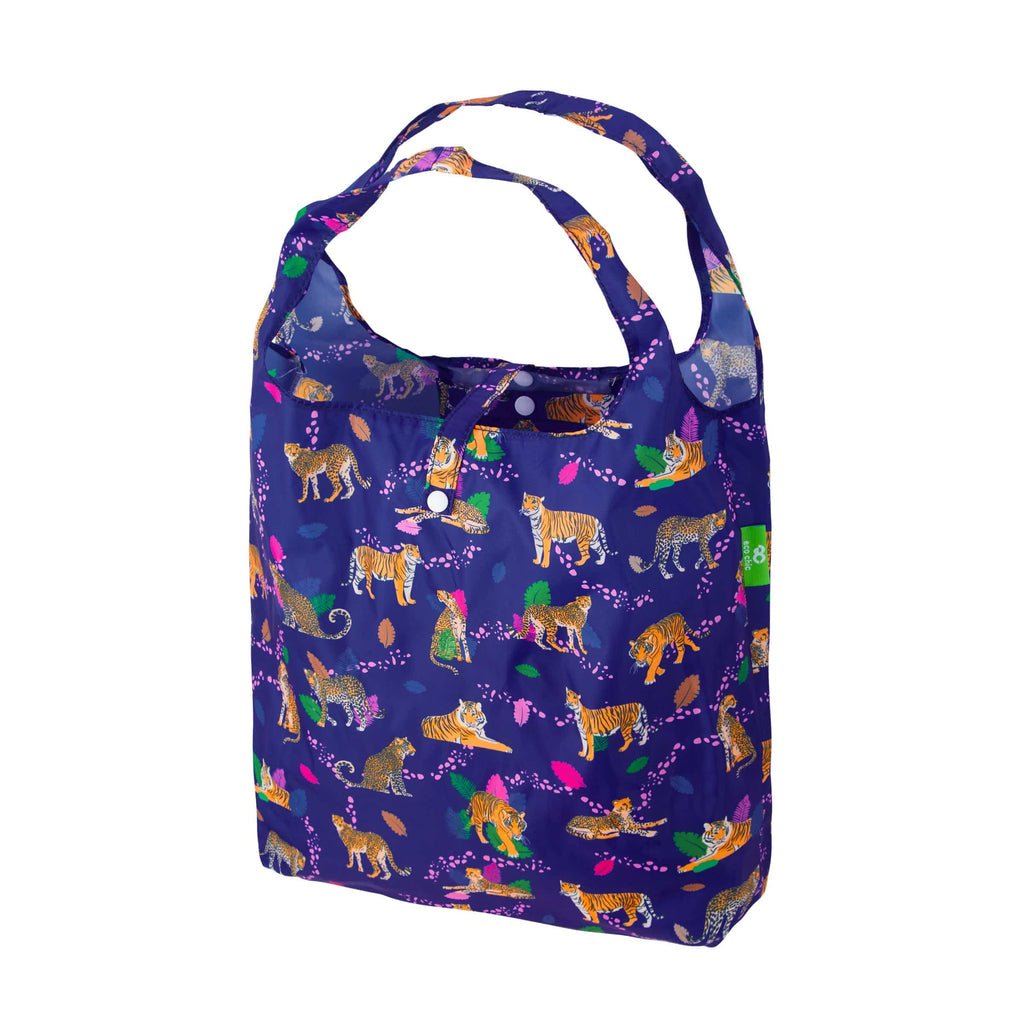 Eco Chic Lightweight Foldable Reusable Shopping Bag Big Cat - RUTHERFORD & Co