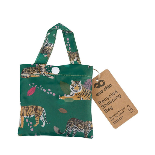 Eco Chic Lightweight Foldable Reusable Shopping Bag Big Cat - RUTHERFORD & Co