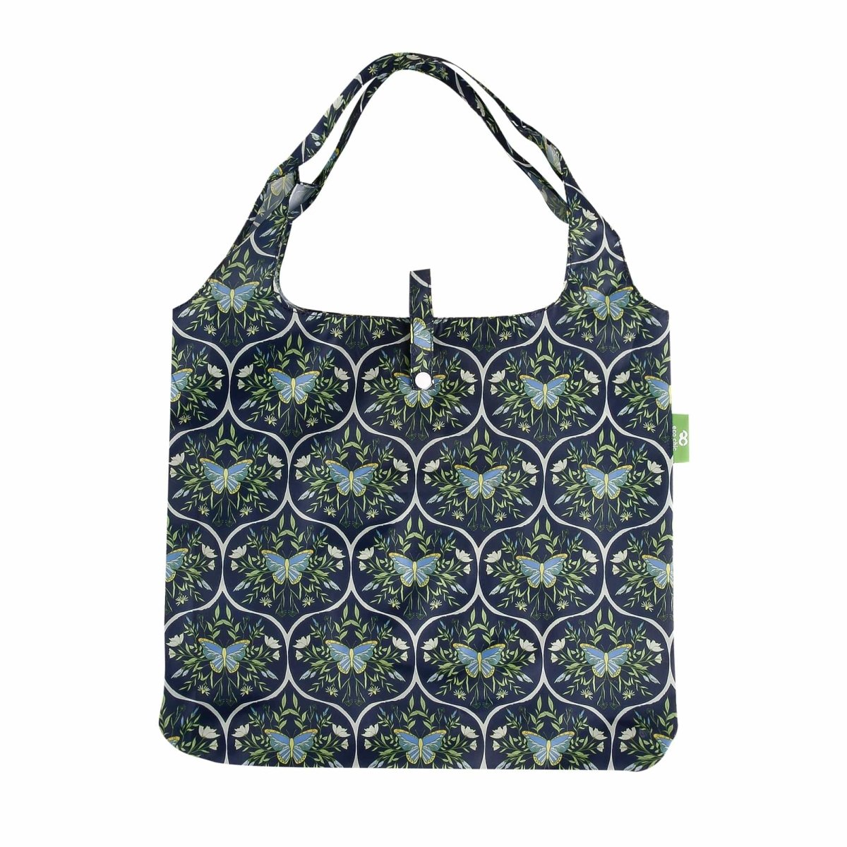 Eco Chic Lightweight Foldable Reusable Shopping Bag Butterflies - RUTHERFORD & Co