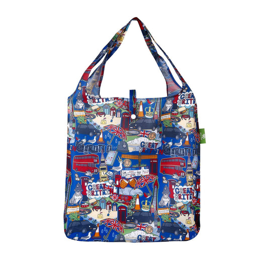 Eco Chic Lightweight Foldable Reusable Shopping Bag Great Britain