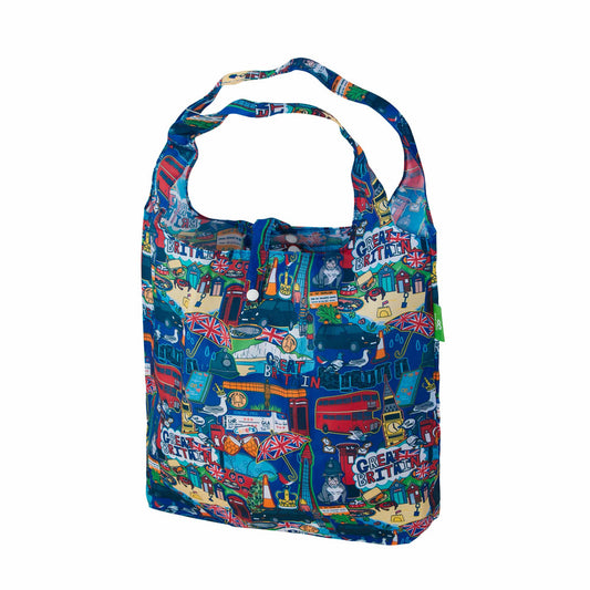 Eco Chic Lightweight Foldable Reusable Shopping Bag Great Britain
