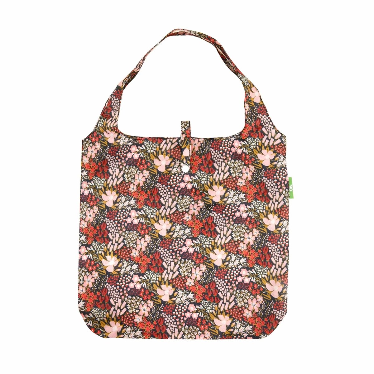 Eco Chic Lightweight Foldable Reusable Shopping Bag Mixed Flowers - RUTHERFORD & Co