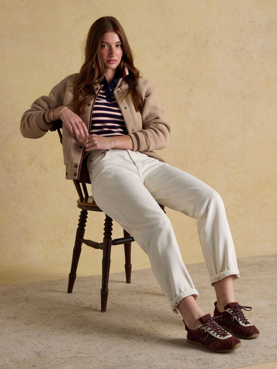 Ecru Relaxed Fit Jeans - RUTHERFORD & Co