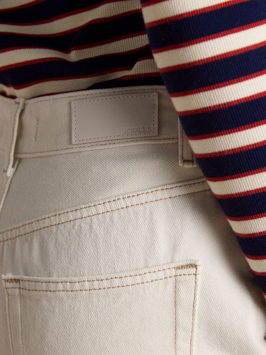 Ecru Relaxed Fit Jeans - RUTHERFORD & Co