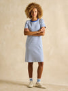 Eden Blue Striped Short Sleeve Jersey Dress - RUTHERFORD & Co