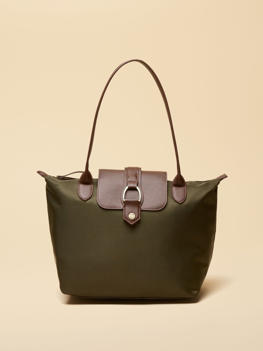 Edie Khaki Green Shopper bag - RUTHERFORD & Co