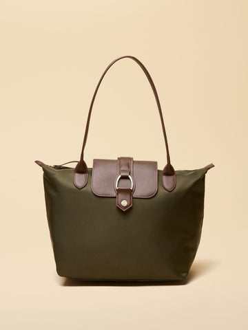 Edie Khaki Green Shopper bag - RUTHERFORD & Co