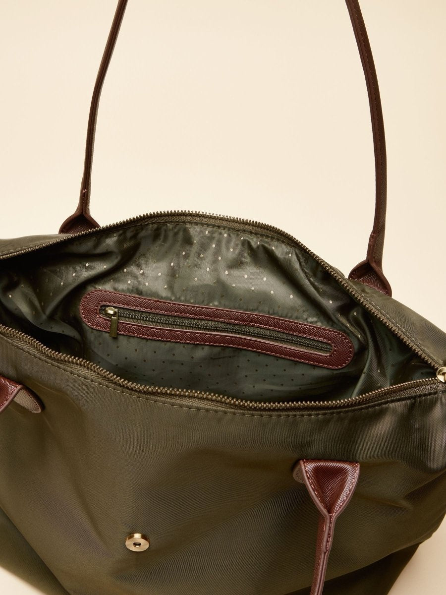 Edie Khaki Green Shopper bag - RUTHERFORD & Co