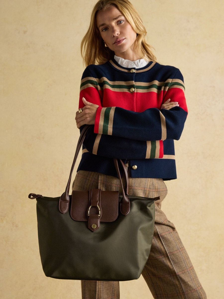 Edie Khaki Green Shopper bag - RUTHERFORD & Co